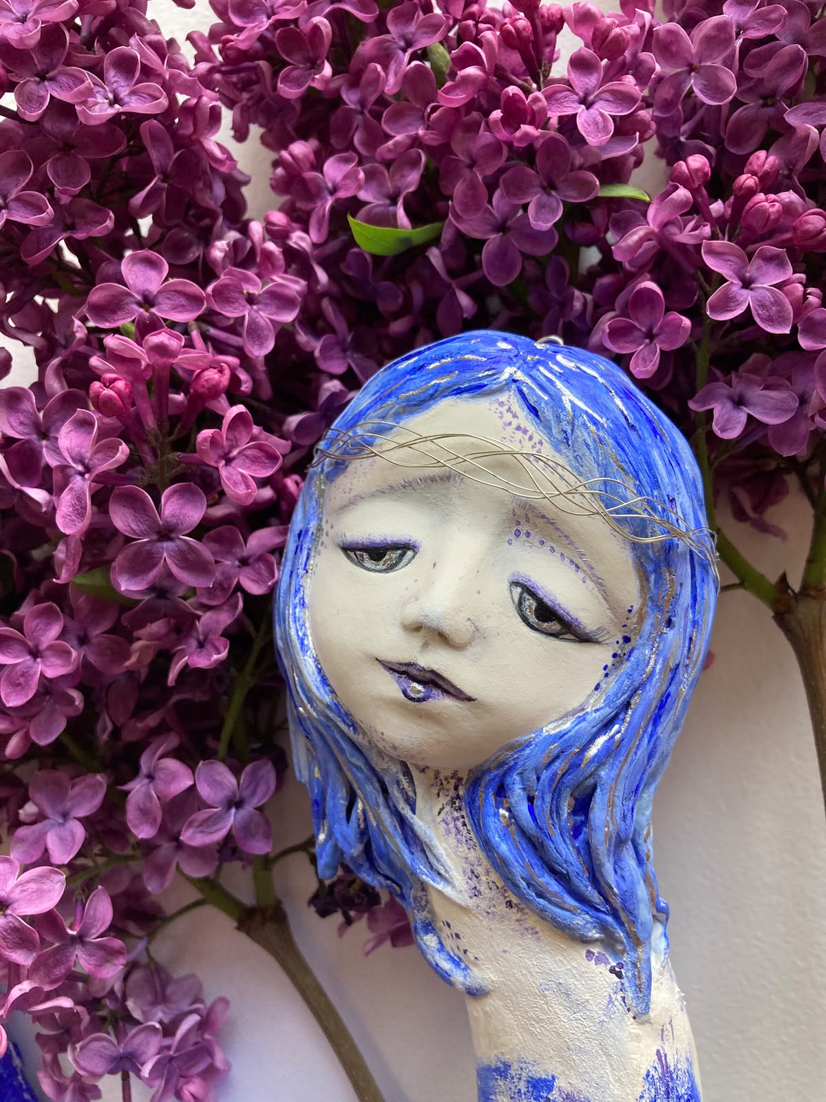 Blue-haired girl