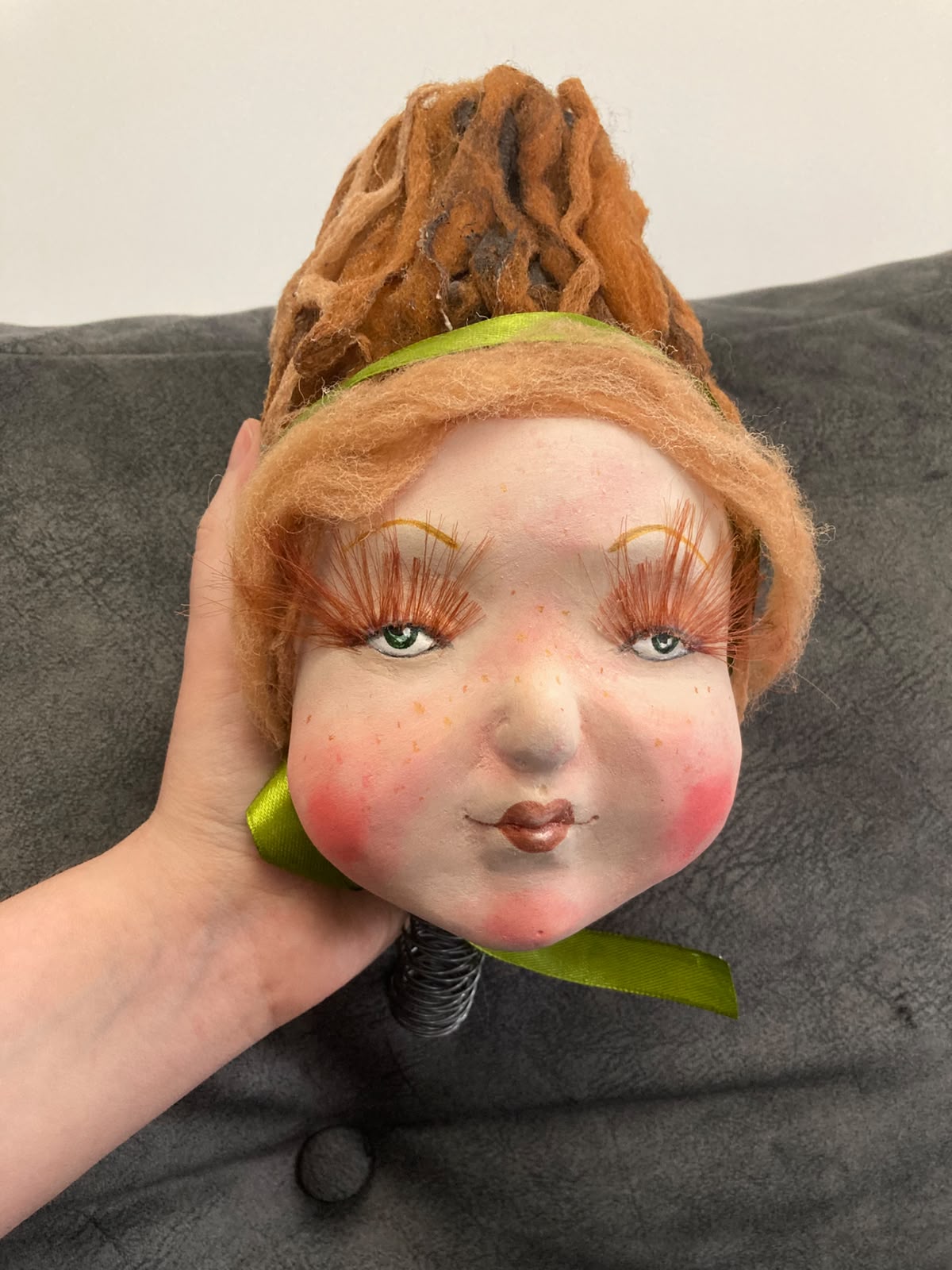 Red-haired head
